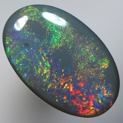 SOLID SEMI BLACK OPAL Always showing colour, red, orange, green